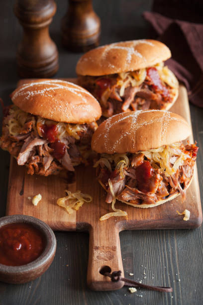 istock homemade pulled pork burger with caramelized onion and bbq sauce 946103266