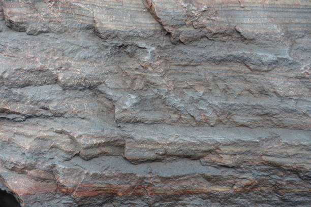 Uneven surface of natural stone (front view)