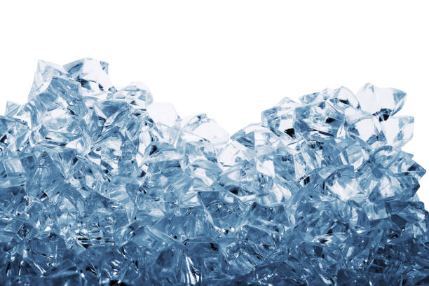 istock Pile of ice cubes toned in blue 946144814