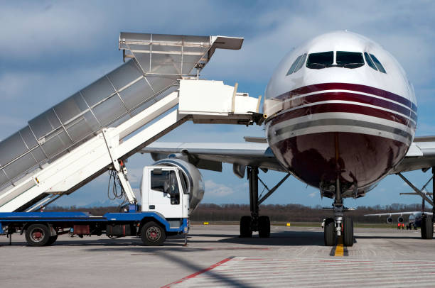 istock airplane boarding ladder 946151162