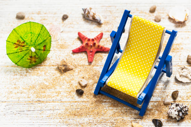 istock Beach accessories on wooden board 946166088