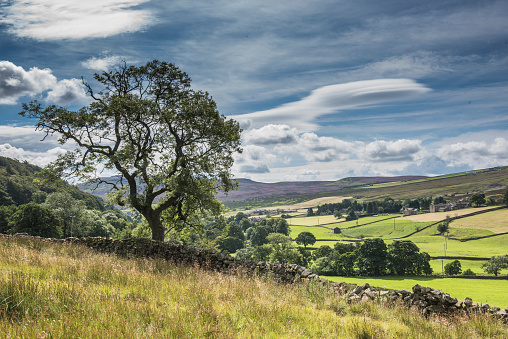 Beautiful Grassington in the Yorkshire Dales at Sunset.