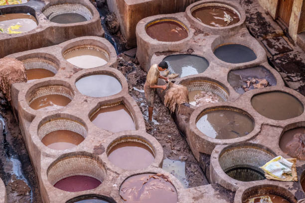 istock Tannery of Fez Morocco 946181012