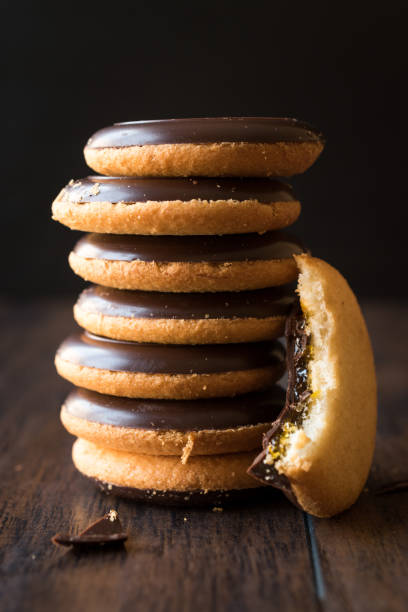 istock Orange Flavored Round Jaffa Cakes with Chocolate 946193972