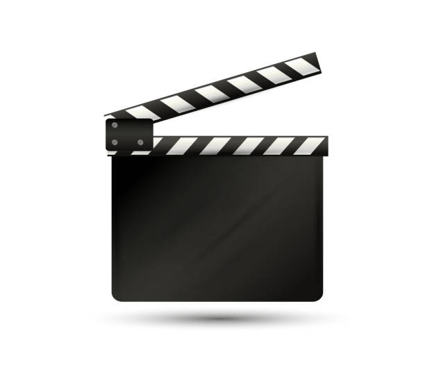 istock Realistic clapper.cinema.Board on a white background.film.time.vector illustration 946205866