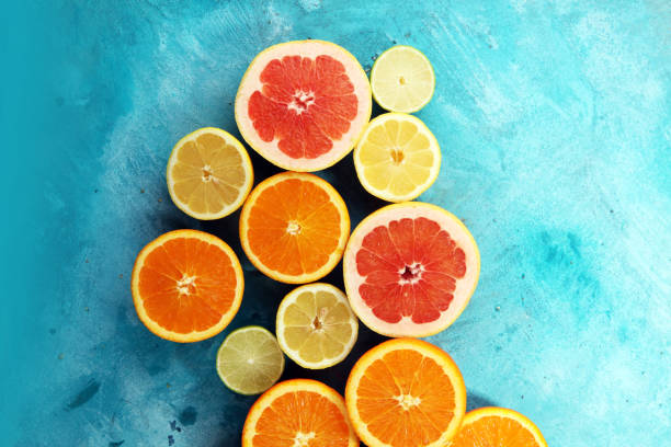 istock Citrus fruits with orange, lemon, grapefruit and lime 946205898