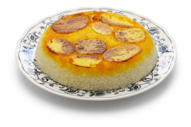 istock potato tahdig, iranian cuisine 946208882
