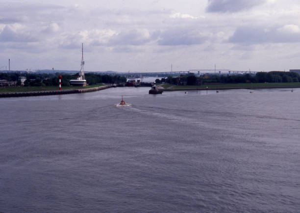 istock Entrance to Kiel Canal, Germany 946209258