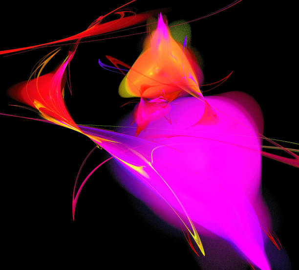 istock image of one Digital Fractal on Black Color 946219814