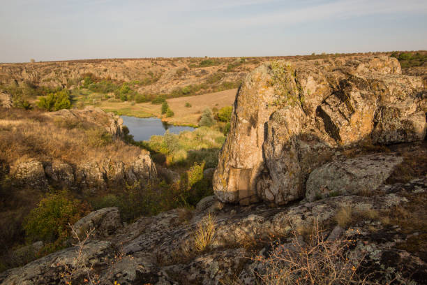 istock Rock canyon against beautiful sunset background 946225420