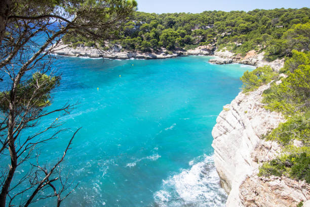 istock Panorama view of Cala Mitjana, Menorca, Spain 946236418