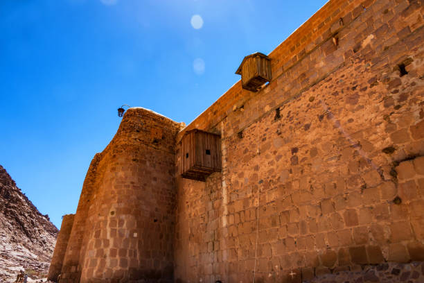 istock Wall of Saint Catherine's Monastery, Egypt 946240216