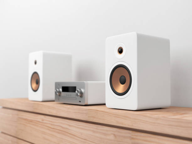istock Micro Hi-Fi stereo system mockup, Network receiver,  cd and mp3 player 946243928
