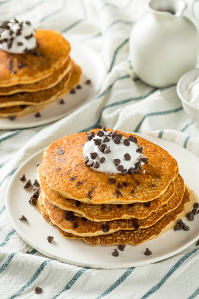 istock Homemade Chocolate Chip Pancakes 946247600