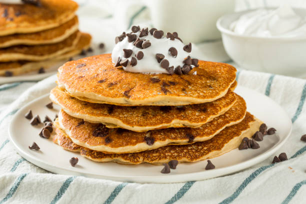 istock Homemade Chocolate Chip Pancakes 946251550