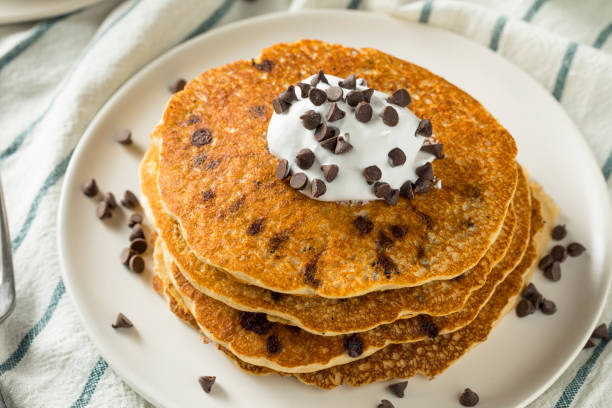 istock Homemade Chocolate Chip Pancakes 946252044