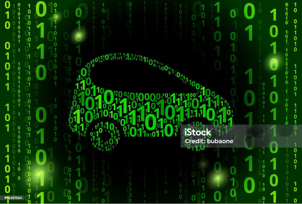Car Binary Code Vector Pattern Background Stock Illustration - Download ...