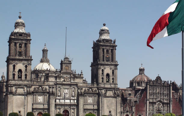 istock Mexico City Metropolitan Cathedral Tower Scene. Mexico 946268274