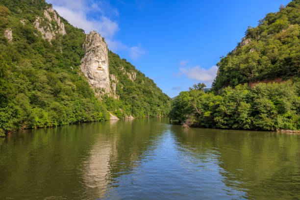 Danube Gorges (Danube Boilers) , Romania stock photo