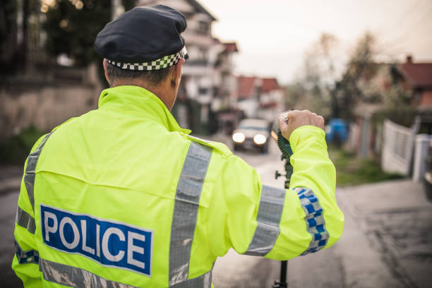 istock Policeman Officer Speed Trapping 946280844