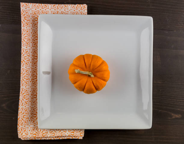 istock Jack Be LIttle Pumpkin on Square Plate 946283880