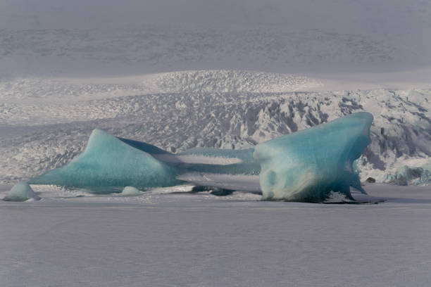 냉동된 laggon, 아이슬란드에서에서 kjallsarlon 빙하의 세부 사항 - breidarlon 뉴스 사진 이미지