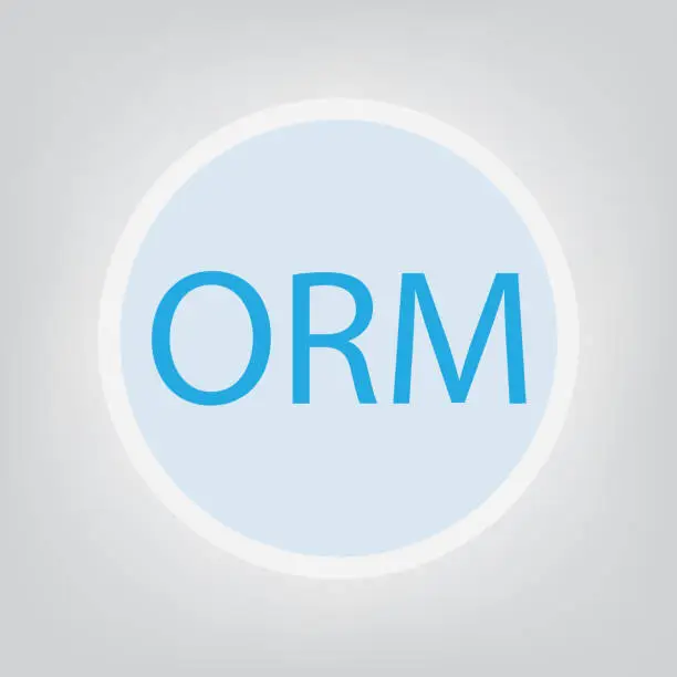 Vector illustration of ORM (Online Reputation Management) acronym