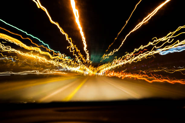 istock Street lights in motion 946395152