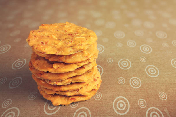The View of Delicious Almond Biscuit on the Table.