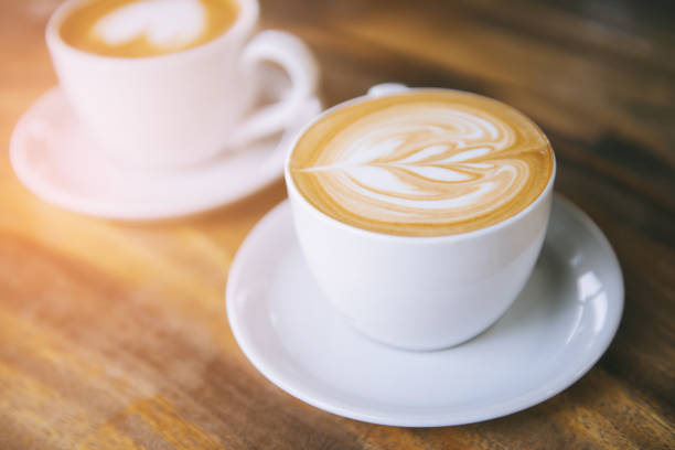 istock hot latte coffee in cafe 946414034