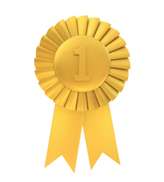 istock First Place Golden Award Ribbon Isolated 946427034