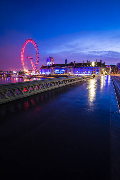 london, england - london eye stock-fotos und bilder