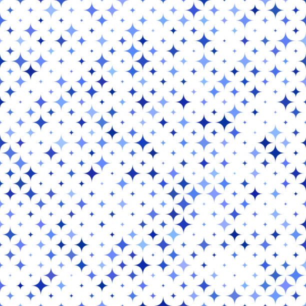 niebieskie tło wzoru gwiazdy - ilustracja wektorowa - star pattern stock illustrations