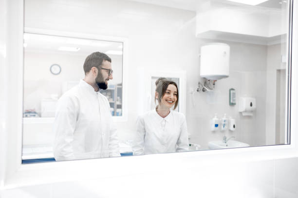 istock Medics standing in the procedural office 946448220