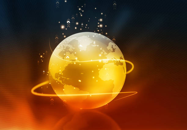 istock Globalization of  fiber optics 946458282