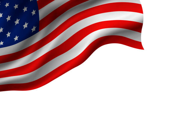 istock USA or America flag isolated on white background 946464920