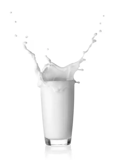 Photo of Splash in a glass of milk