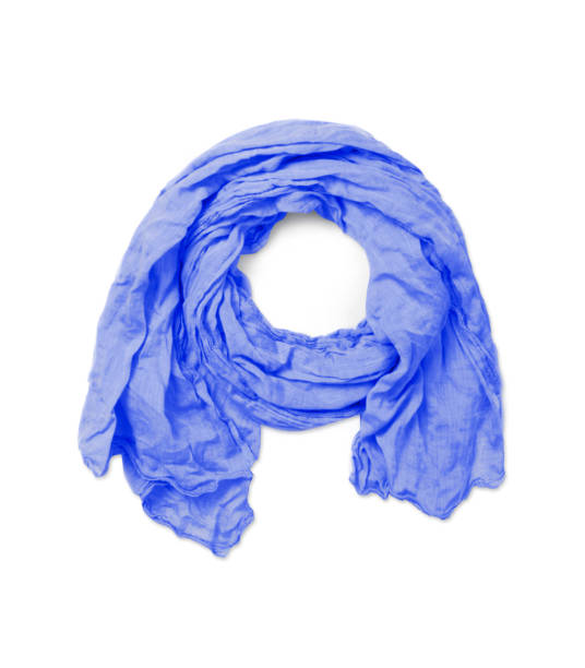 istock blue cotton scarf isolated on white background 946472400