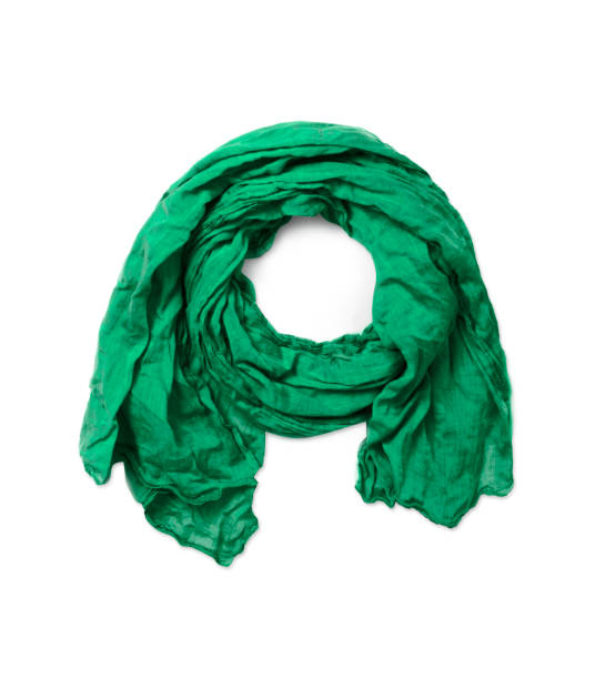 istock green cotton scarf isolated on white background 946472418