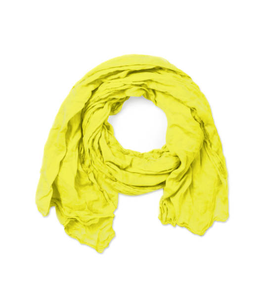 istock yellow cotton scarf isolated on white background 946472464