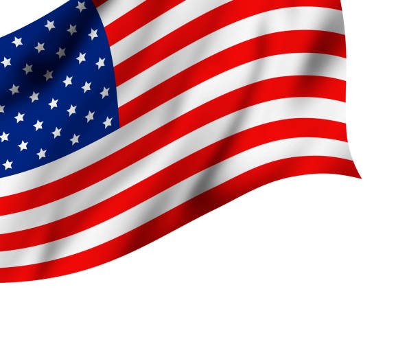 istock USA or American flag isolated on white background with copy space 946483198