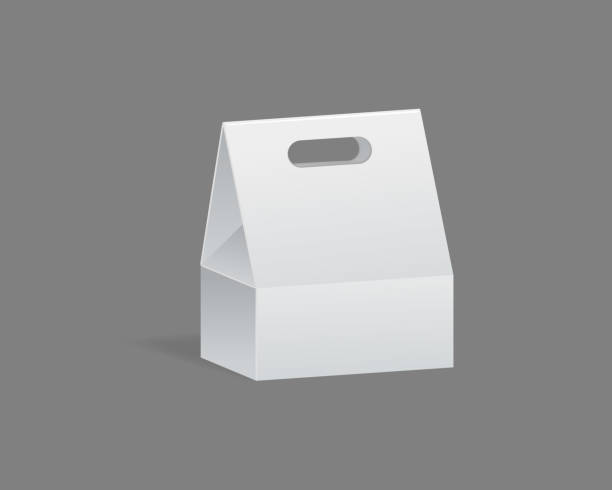istock Realistic template, mockup of gift paper packaging, holiday surprises, package 946487154