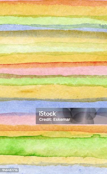 Watercolors Stock Photo - Download Image Now - Striped, Multi Colored, Vertical