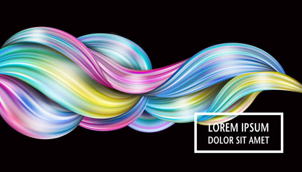 istock 3d abstract liquid fluid design. Colorful modern background with twisted brush stroke, smear waves, paint splash curl. 946491118