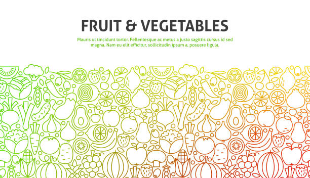 koncepcja owoców i warzyw - tomato apple green isolated stock illustrations