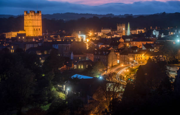 istock Richmond Castle  at night 946505798