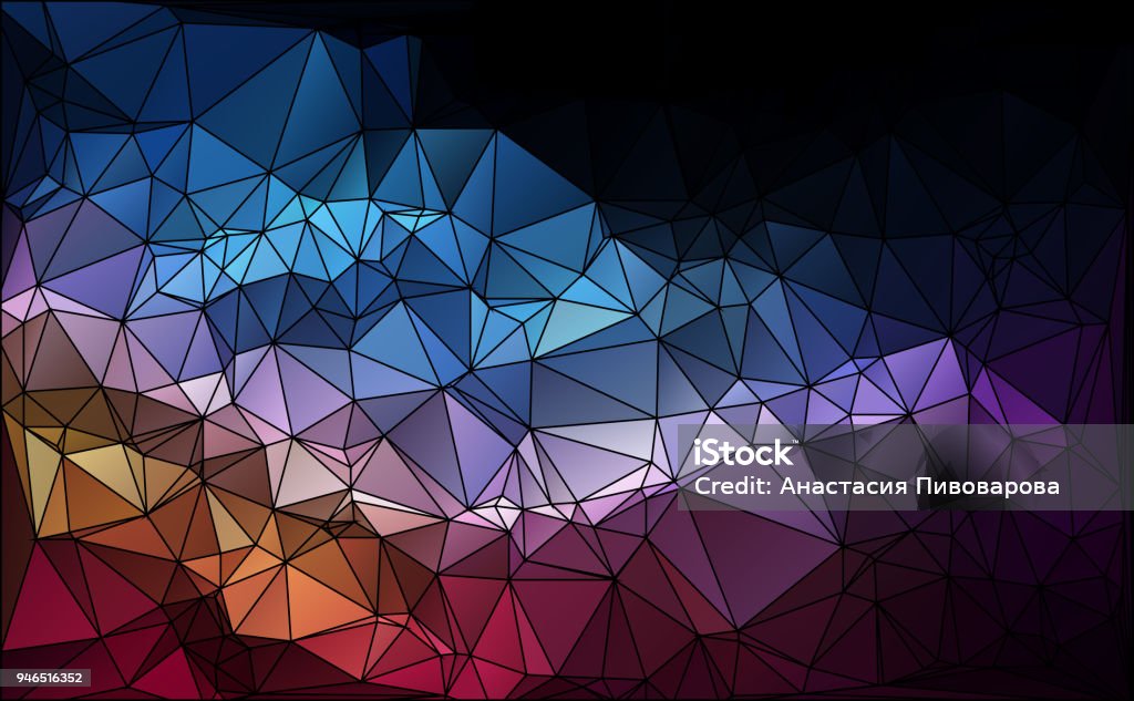 Polygon Matrix Background Polygon Background Stock Illustration - Download Image Now - Abstract ...