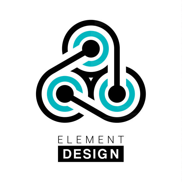 ilustrações de stock, clip art, desenhos animados e ícones de element design - symbol link computer icon connection