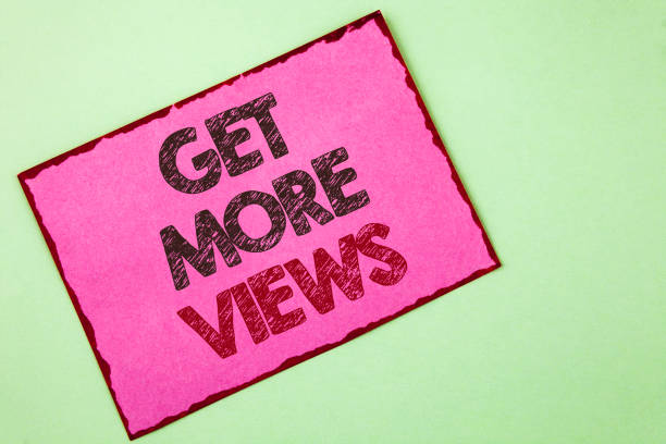 istock Word writing text Get More Views. Business concept for Increase web traffic optimise blog strategy analyse digitally written on Pink sticky note paper on plain background. 946556752