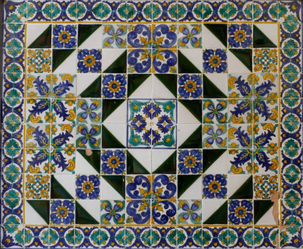 istock Portuguese old ceramic tiles, called Azulejo 946556994